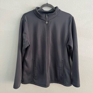Med Couture Charcoal Zip-Up Jacket